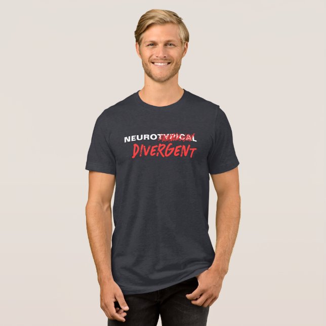 Camiseta Triblenda Neurodiversidad Neurotípica Escratizada Diversa (Anverso Completa)