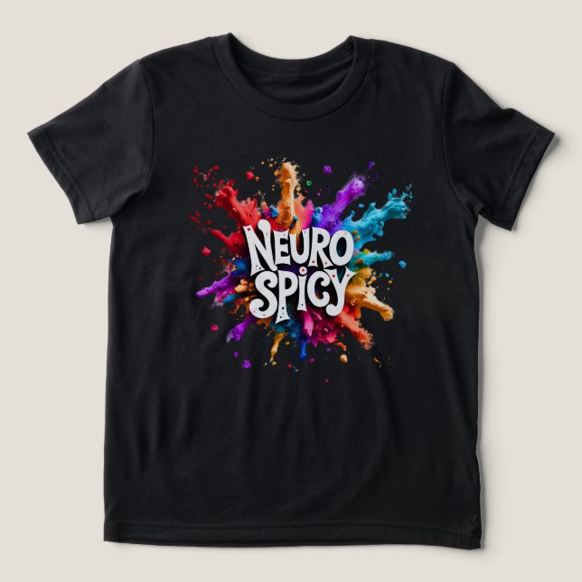 Camiseta Triblenda NEUROSPICY neurodiversity autism adhd dyslexia (Diseño delantero )