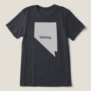 Camiseta Triblenda Nevada Belong State Map T-Shirt
