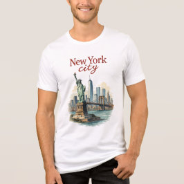Camiseta Triblenda New York City – Iconic Statue & Skyline Shirt