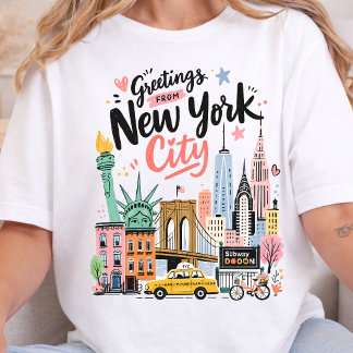 Camiseta Triblenda New York City Vintage NYC Skyline