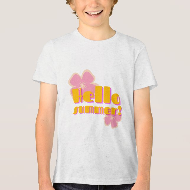 Camiseta Triblenda nice hello summer image (Anverso)