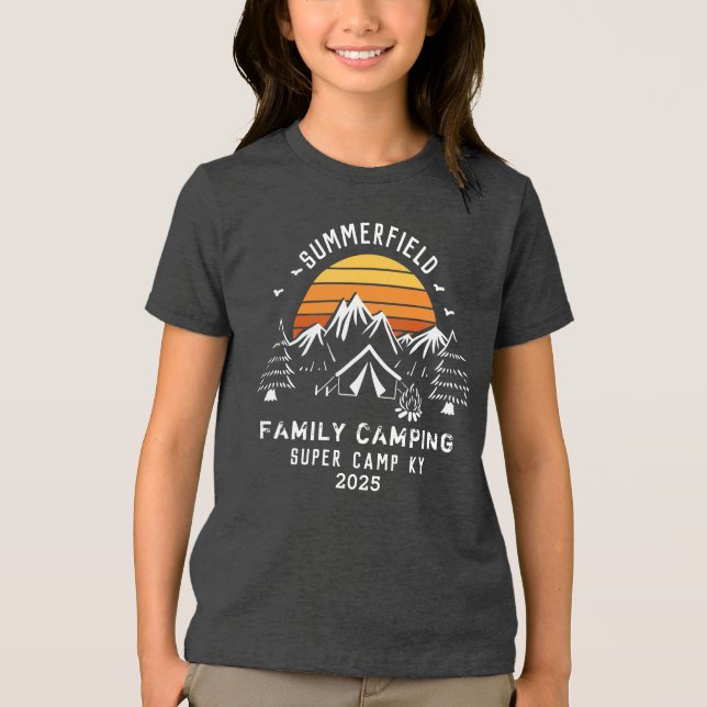 Camiseta Triblenda Nieta del campamento de vacaciones de personalizad (Anverso)