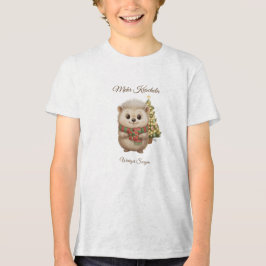 Camiseta Triblenda Niko Igel Kinder Shirt Weihnachten