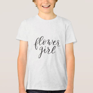 Camiseta Triblenda Niña de flores Boda de novia divertida Novia Groom
