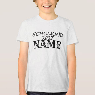 Camiseta Triblenda Niño de escuela 2027 Nombre Personalizado Escuela