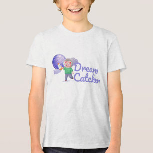 Camiseta Triblenda Niño jugando a planetas de cohetes