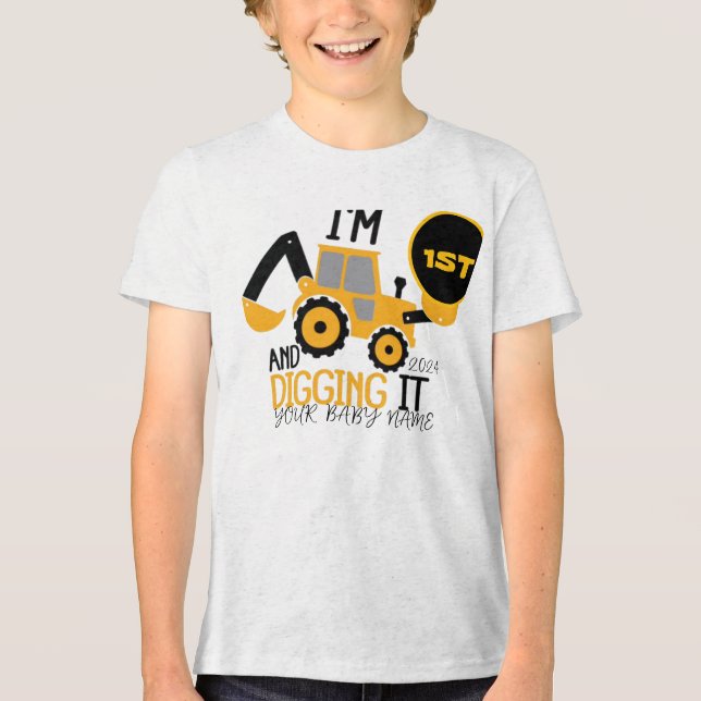 Camiseta Triblenda Niños 3 años 3 años Construcción Niño 1 año (Anverso)