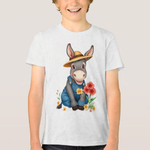 Camiseta Triblenda Niños Burro Divertido