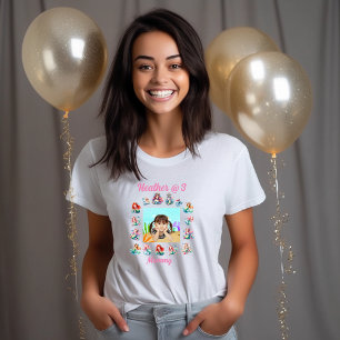 Camiseta Triblenda Niños con temas de Sirenas Foto Famosa Fiesta de C