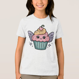 Camiseta Triblenda Niños de Cupcake Kawaii