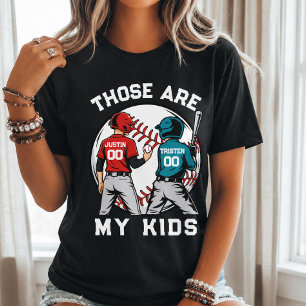 Camiseta Triblenda Niños Deportes Mamá Béisbol Personalizado Niño
