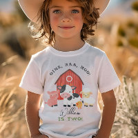 Niños “Dos” Granja Animales de Corral Cumpleaños 2