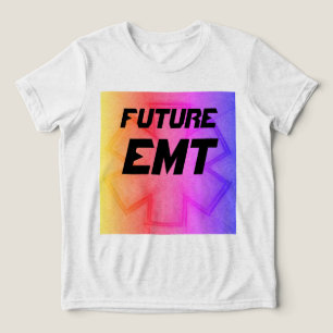 Camiseta Triblenda Niños Futuro EMT amarillo rosa y violeta estrella