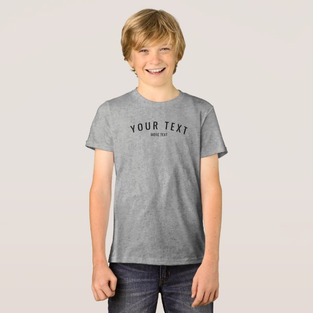 Camiseta Triblenda Niños personalizados modernos niños trimezclados d (Anverso Completo)