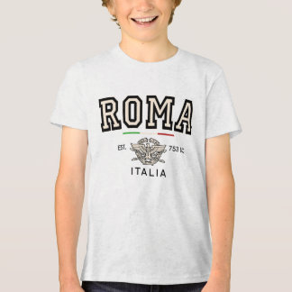 Camiseta Triblenda Niños Roma Italia Est 753 AC Vintage Varsity