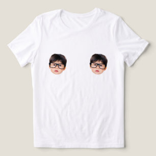 Camiseta Triblenda Nips de Cara de Novio Personalizados Bebé Divertid