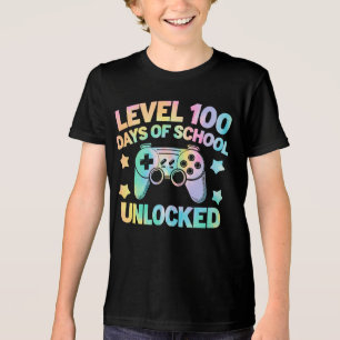 Camiseta Triblenda Nivel 100 Días De La Escuela Un Jugador Desbloquea