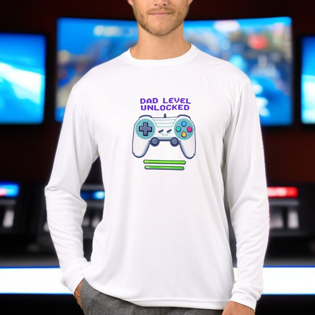 Camiseta Triblenda Nivel de padre desbloqueado | Primer regalo de jue (Subido por el creador)