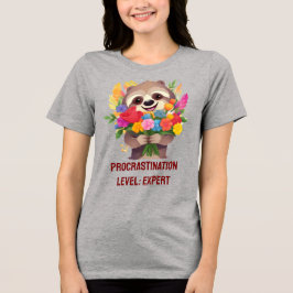 Camiseta Triblenda Nivel de postergación: Experto - Graciosa Sloth Te