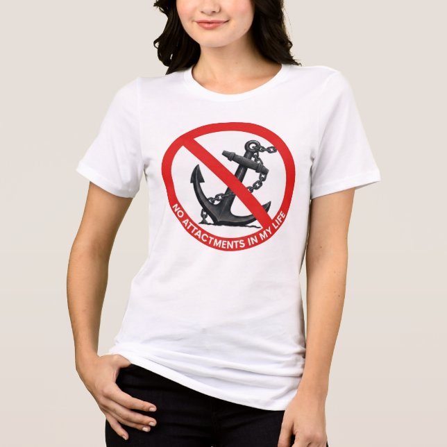 Camiseta Triblenda No attachments in my life (Anverso)