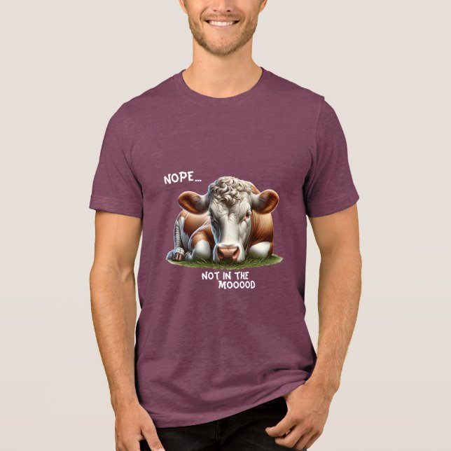 Camiseta Triblenda "No..." Cow Pun (Anverso)