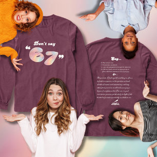 Camiseta Triblenda No digas 6-7 Funny English