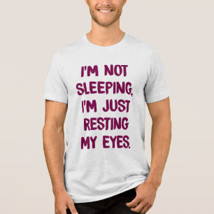 Camiseta Triblenda No durmiendo, desangrando mis ojos, Chiste gracios