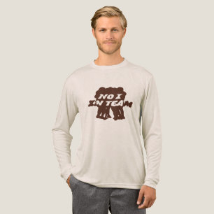 Camiseta Triblenda No, en el té de manga larga de los hombres del equ