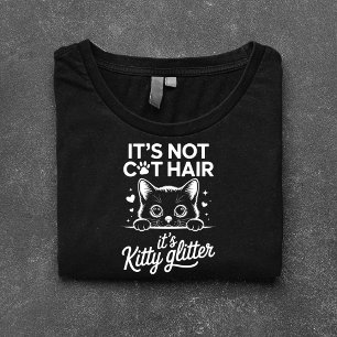 Camiseta Triblenda No es pelo de gato, es purpurina de gatito diverti
