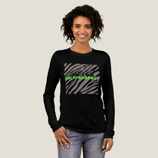 Camiseta Triblenda No es un no — es un auto respeto negrita motivació (Anverso Completo)