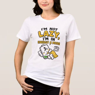 CAMISETA TRIBLENDA NO ESTOY FLOJO, ESTOY EN MODO DE AHORRO DE ENERGÍA