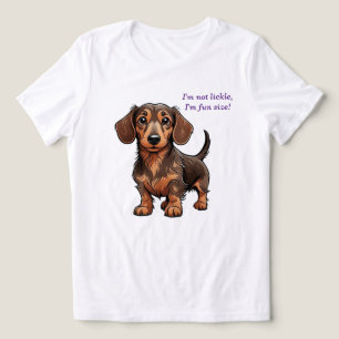 Camiseta Triblenda No estoy peleando, soy divertida. Dachshund. Edita