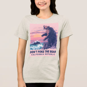 Camiseta Triblenda No golpee el oso - Tee de vintage de oso salvaje