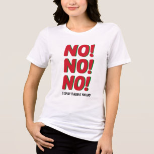 Camiseta Triblenda No, Gracioso Tee Gráfico Gracioso Para Hombres y M