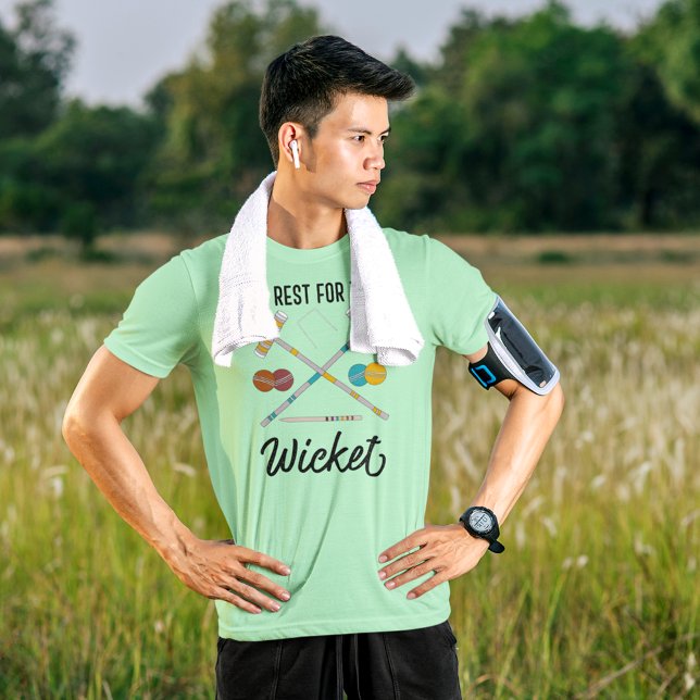 Camiseta Triblenda No hay descanso para los croquet divertidos de Wic (Subido por el creador)