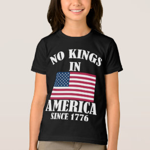 Camiseta Triblenda No Hay Reyes En América Desde 1776 Bandera Patriót