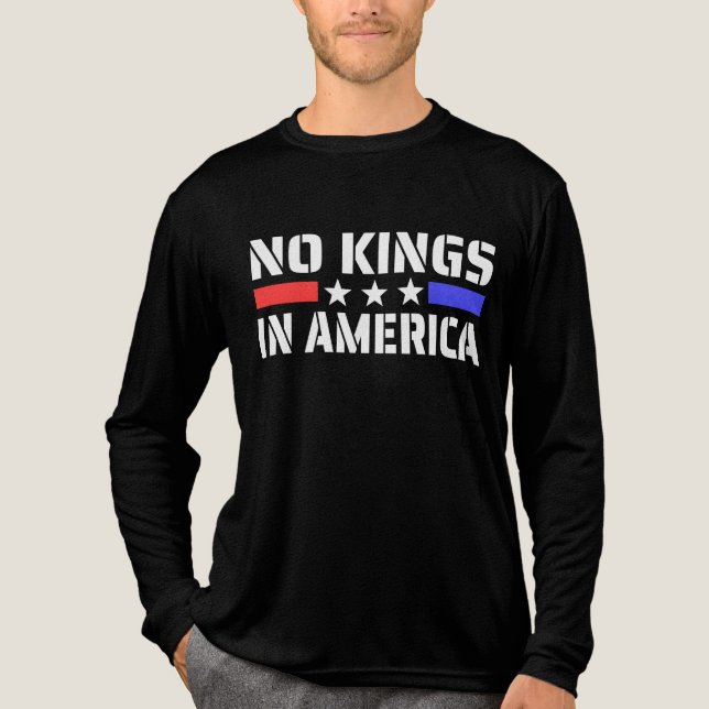 Camiseta Triblenda No hay reyes en Estados Unidos - Antimonarquía (Anverso)