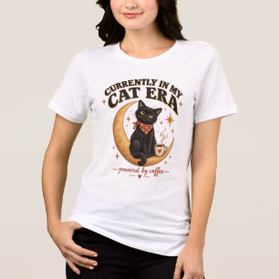 Camiseta Triblenda No Hoy Humano Divertido Grumpy Gato Negro Café Des