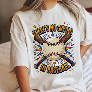 Camiseta Triblenda No Llorar En Béisbol Frase Divertida De Deportes