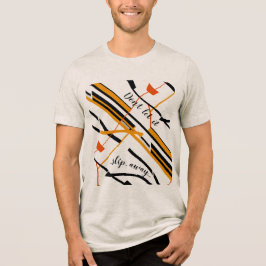 Camiseta Triblenda "No lo dejes escapar" Naranja Diseño Negro