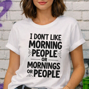 Camiseta Triblenda No Me Gustan Las Personas Mañaneras Antisociales I