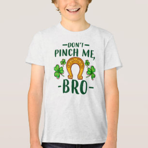 Camiseta Triblenda No Me Pellizques Hermano Diseño del Día de San Pat