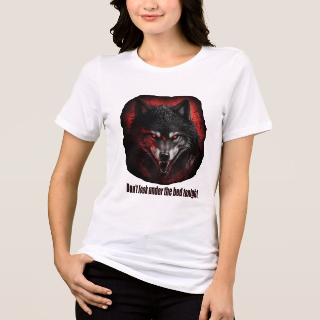 Camiseta Triblenda No mires debajo de la cama esta noche Wolf (Anverso)