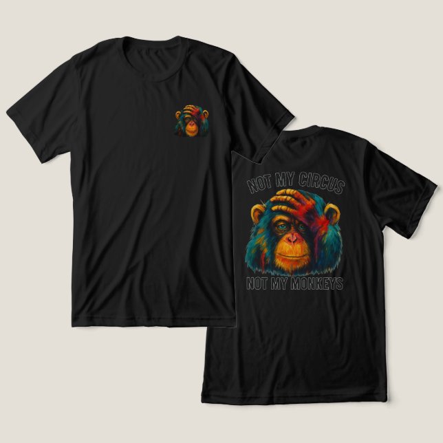 CAMISETA TRIBLENDA NO MIS MONOS (Diseño Anverso y Reverso)