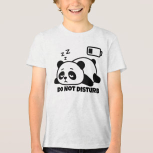 Camiseta Triblenda No Molestar Panda Dormido Lindo Perezoso Divertido