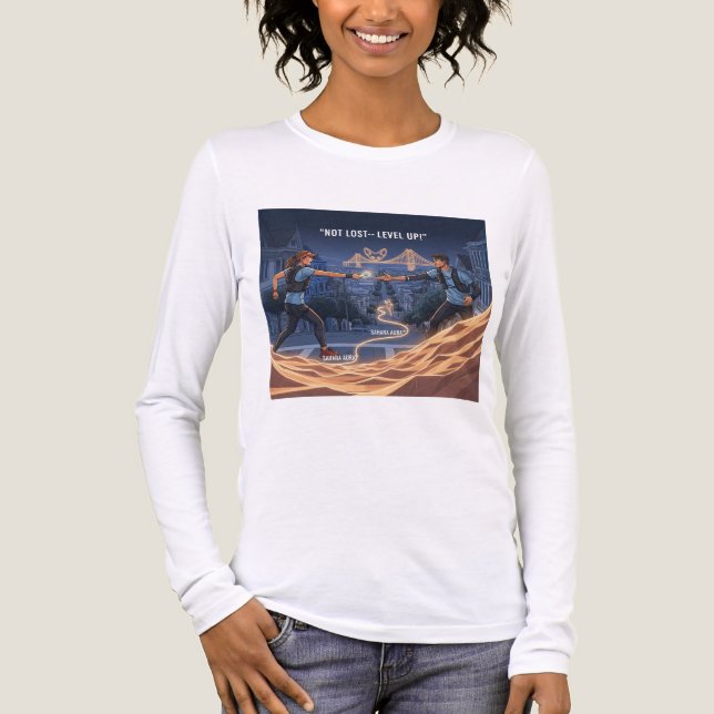 Camiseta Triblenda No perdidos: ¡Levántate! Geocaching Adventure (Anverso)