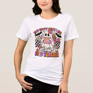 Camiseta Triblenda No Puedes Asustarme Soy una Maestra de Educación E