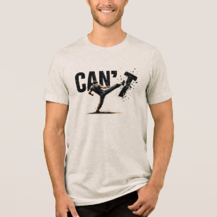 Camiseta Triblenda No Puedes Dejar de Luchar Artes Marciales Kickboxi
