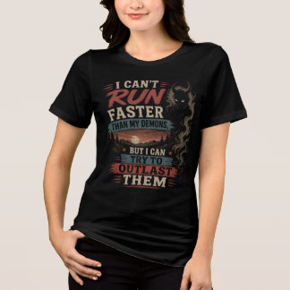 Camiseta Triblenda No Puedo Superar a Mis Demonios Corredor